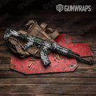 Broken Plaid Green Tiger Gun Skin Vinyl Wrap
