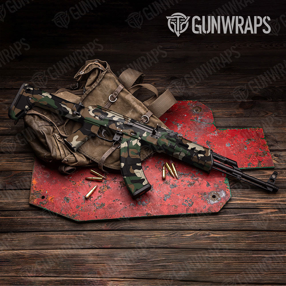 Classic Woodland Gun Skin Vinyl Wrap
