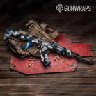 Cumulus Blue Tiger Gun Skin Vinyl Wrap