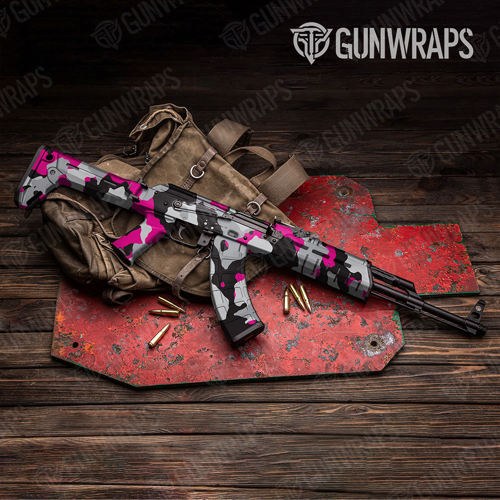 Cumulus Magenta Tiger Gun Skin Vinyl Wrap