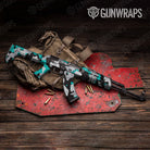 Cumulus Tiffany Blue Tiger Gun Skin Vinyl Wrap