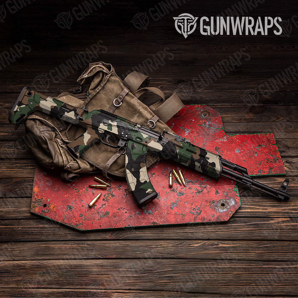 Cumulus Woodland Gun Skin Vinyl Wrap