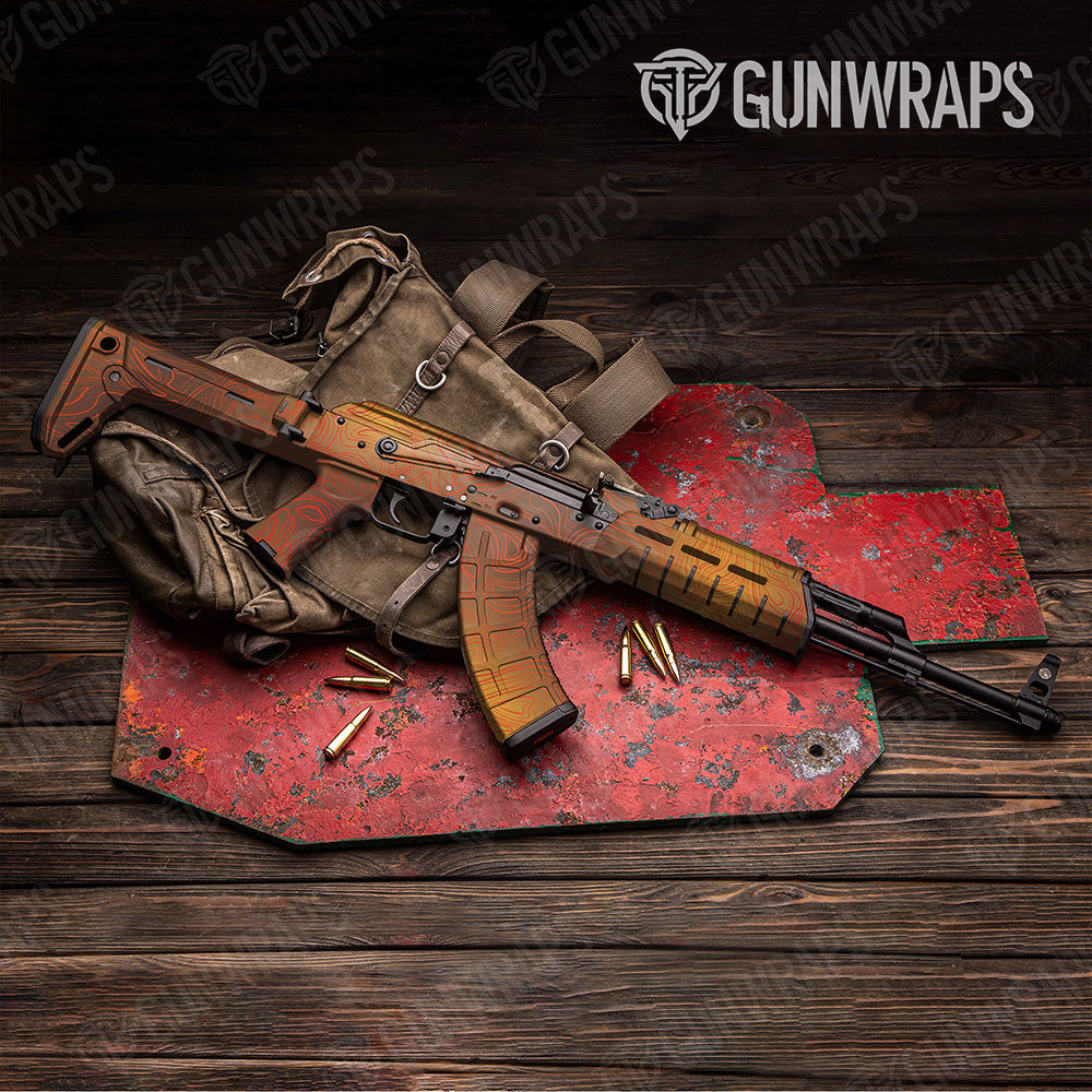Damascus Autumn Gun Skin Vinyl Wrap