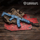 Digital Cool Blue Gun Skin Vinyl Wrap