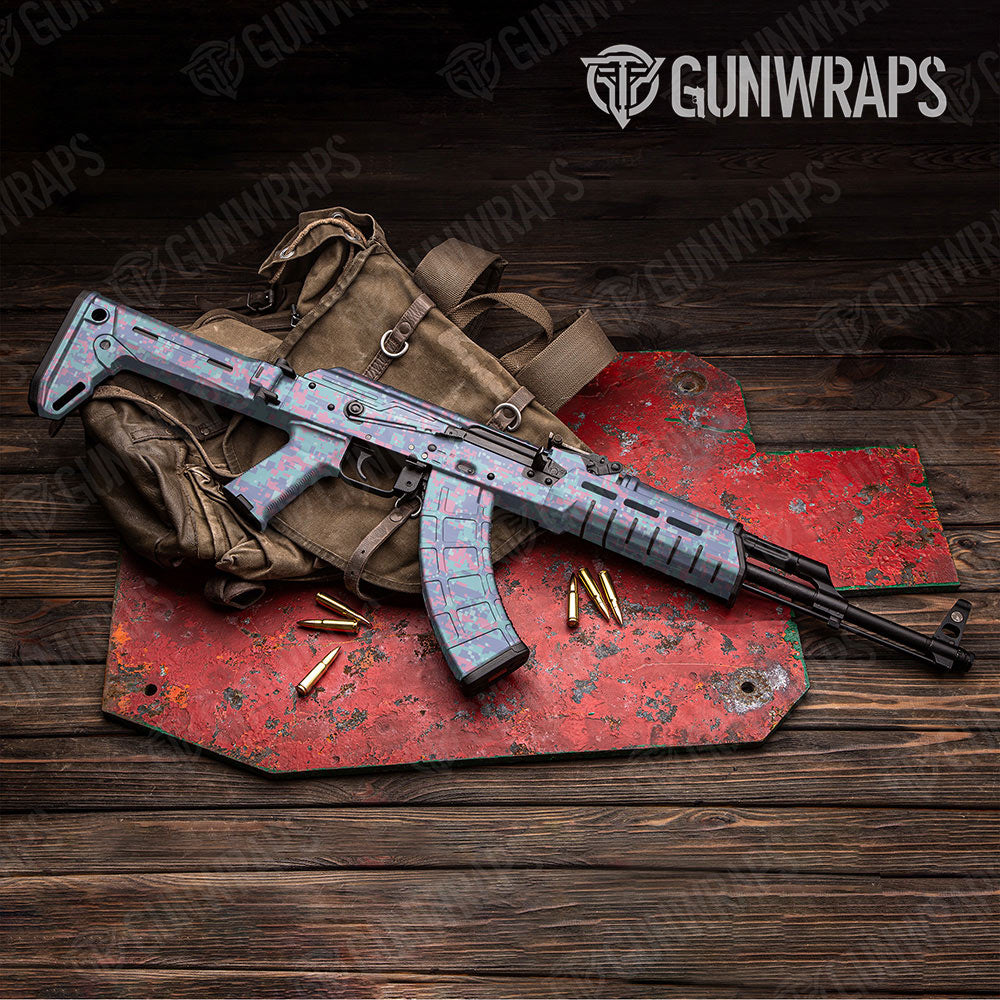Digital Cotton Candy Gun Skin Vinyl Wrap
