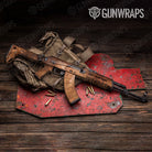 Galaxy Orange Nebula Gun Skin Vinyl Wrap