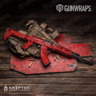 Kryptek Red Gun Skin Vinyl Wrap