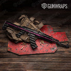Patriotic Pink Flag Gun Skin Vinyl Wrap