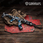 Ragged Blue Tiger Gun Skin Vinyl Wrap