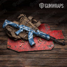 Ragged Cool Blue Gun Skin Vinyl Wrap