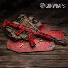 Ragged Elite Red Gun Skin Vinyl Wrap