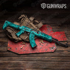 Ragged Elite Tiffany Blue Gun Skin Vinyl Wrap