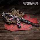 Ragged Pink Tiger Gun Skin Vinyl Wrap