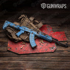 Rust 3D Baby Blue Gun Skin Vinyl Wrap