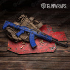 Rust 3D Royal Blue Gun Skin Vinyl Wrap