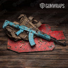 Rust 3D Tiffany Blue Gun Skin Vinyl Wrap