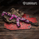 Sharp Magenta Tiger Gun Skin Vinyl Wrap
