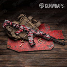 Sharp Red Tiger Gun Skin Vinyl Wrap