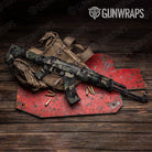 Shattered Militant Charcoal Gun Skin Vinyl Wrap