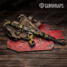 Shattered Militant Yellow Gun Skin Vinyl Wrap