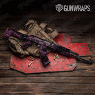 Skull Pink Gun Skin Vinyl Wrap