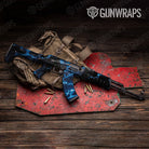 Stone Blue Lightning Marble Gun Skin Vinyl Wrap