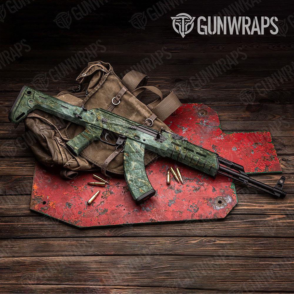 Stone Uba Tuba Green Marble Gun Skin Vinyl Wrap