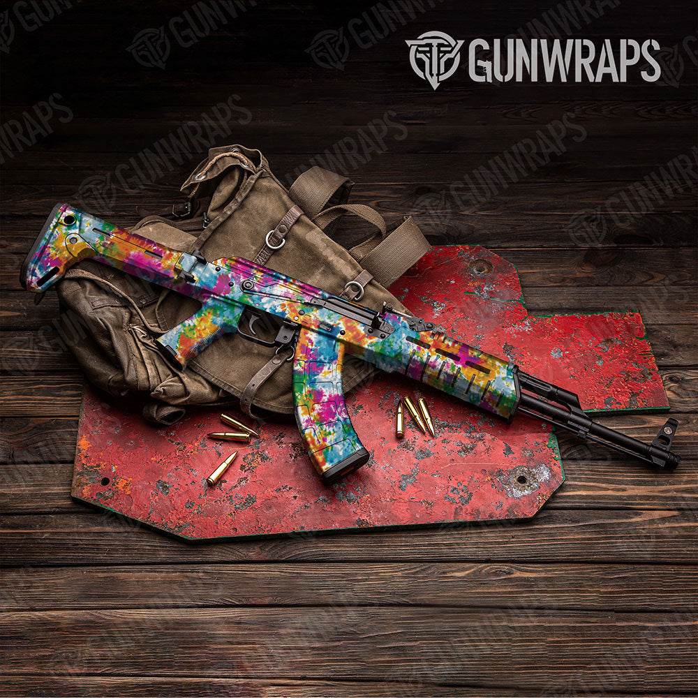 Tie Dye Clementine Kiss Gun Skin Vinyl Wrap