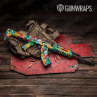 Tie Dye Jungle Fever Gun Skin Vinyl Wrap