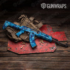 Tie Dye Ocean Breeze Gun Skin Vinyl Wrap