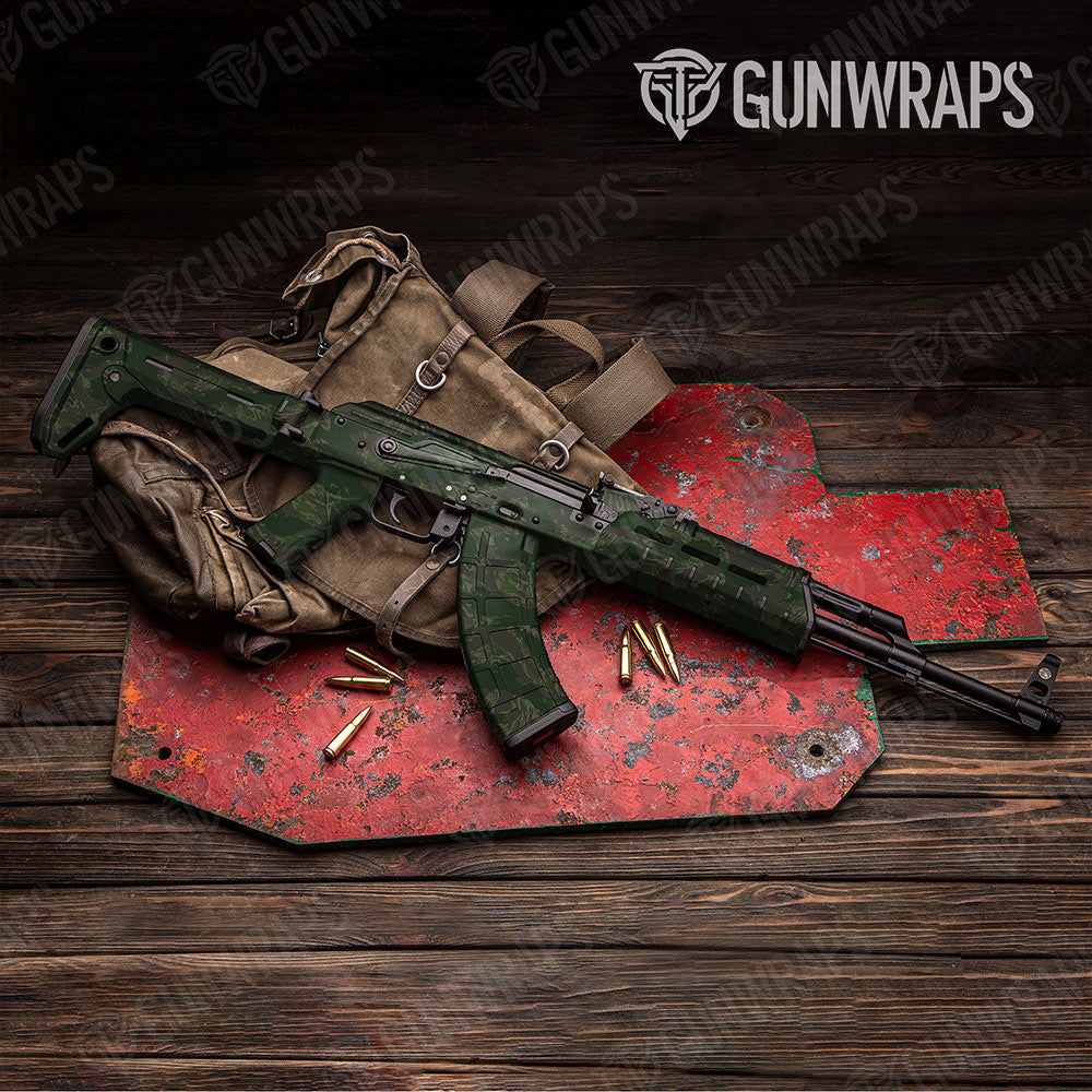 Vietnam Tiger Stripe Army Dark Green Gun Skin Vinyl Wrap