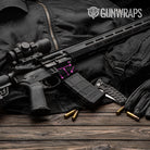 AR-15 Mag Well Circuit Board Magenta Gun Skin Vinyl Wrap