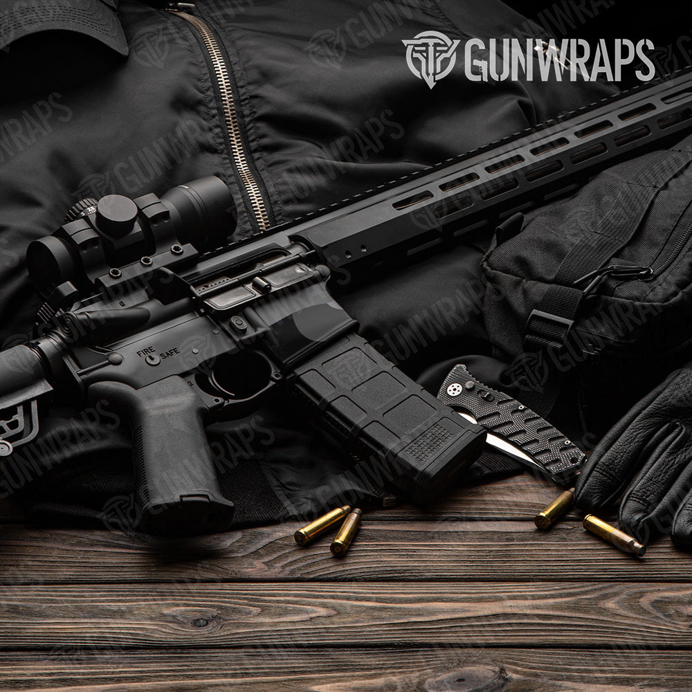 AR-15 Mag Well Classic Midnight Gun Skin Vinyl Wrap