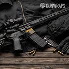 AR-15 Mag Well Classic Militant Yellow Gun Skin Vinyl Wrap
