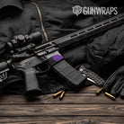 AR-15 Mag Well Classic Purple Tiger Gun Skin Vinyl Wrap