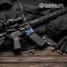 AR-15 Mag Well Digital Blue Urban Night Gun Skin Vinyl Wrap