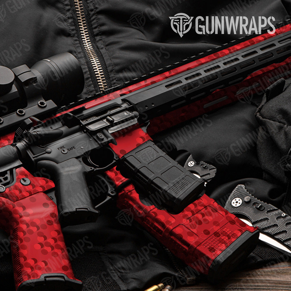 AR-15 Mag Well Eclipse Elite Red Gun Skin Vinyl Wrap