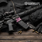 AR-15 Mag Well Erratic Floral Gun Skin Vinyl Wrap