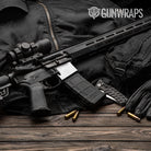 AR-15 Mag Well Hex DNA Elite White Gun Skin Vinyl Wrap