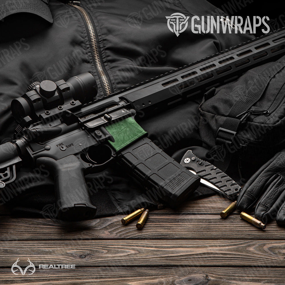 AR-15 Mag Well Realtree Fishing Green Gun Skin Vinyl Wrap