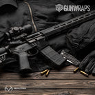 AR-15 Mag Well Realtree WAV3 Black Gun Skin Vinyl Wrap