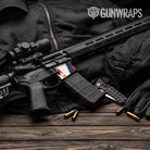 AR-15 Mag Well Shattered America Gun Skin Vinyl Wrap