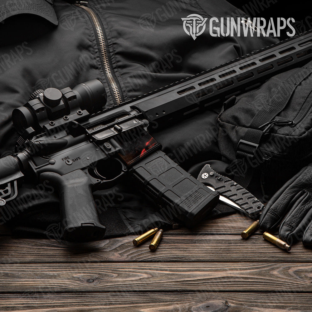 AR-15 Mag Well Stone Lava Rock Marble Gun Skin Vinyl Wrap