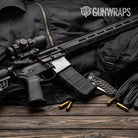 AR-15 Mag Well Substrate Snowstorm Gun Skin Vinyl Wrap