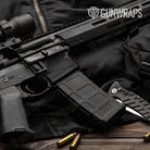 AR-15 Mag Well Trigon Elite Black Gun Skin Vinyl Wrap