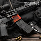 AR-15 Mag Well Trigon Elite Orange Gun Skin Vinyl Wrap