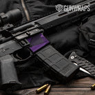 AR-15 Mag Well Trigon Elite Purple Gun Skin Vinyl Wrap