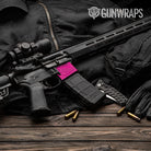 AR-15 Mag Well Vietnam Tiger Stripe Elite Magenta Gun Skin Vinyl Wrap