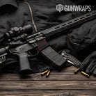 AR-15 Mag Well Vietnam Tiger Stripe Vampire Red Gun Skin Vinyl Wrap