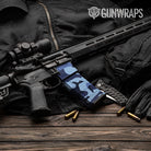 AR-15 Mag & Mag Well Classic Blue Urban Night Gun Skin Vinyl Wrap